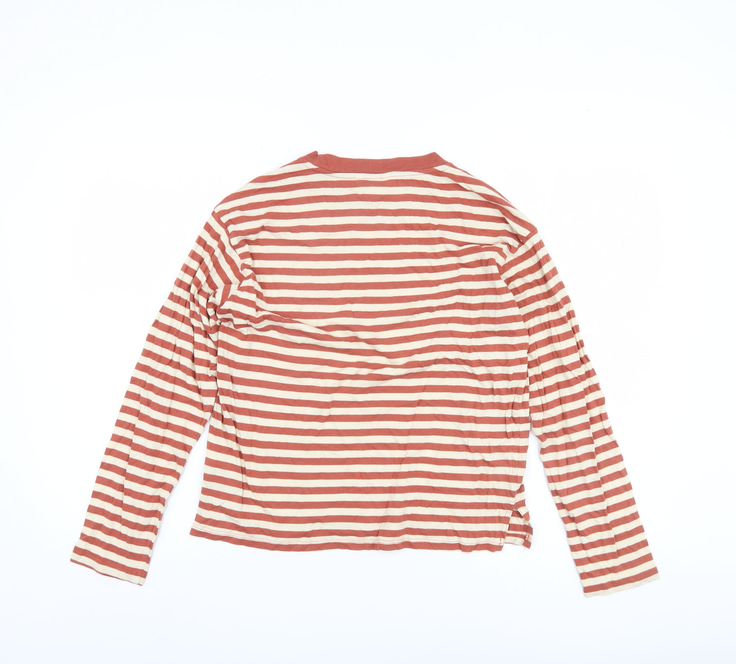 Monki Women's Striped Multicoloured T-Shirt, 2XS, Long Sleeve