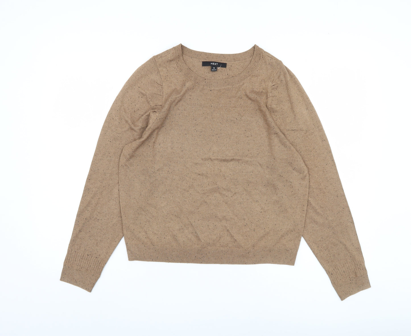 Next Women's Beige Pullover Jumper M Crew Neck
