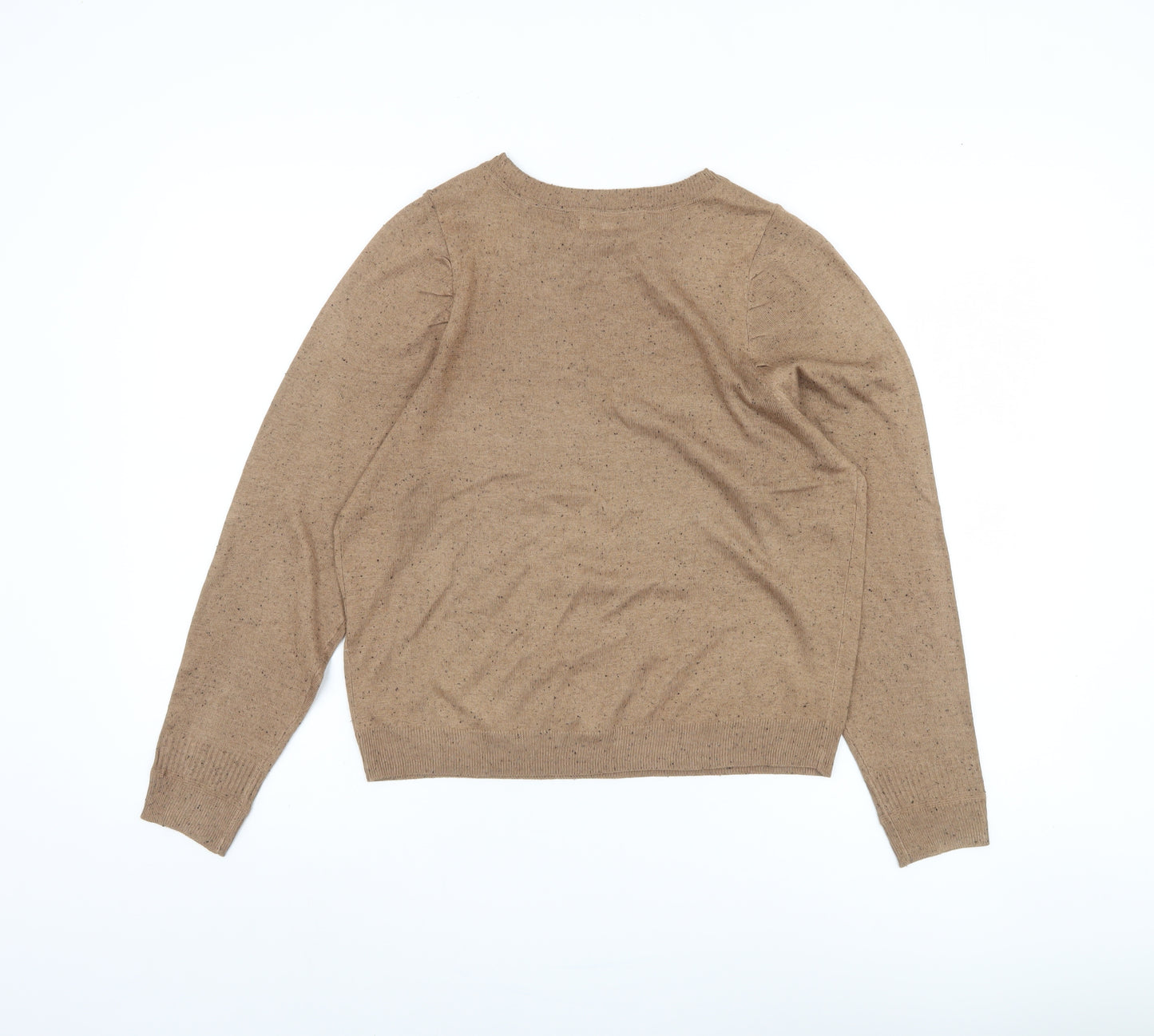 Next Women's Beige Pullover Jumper M Crew Neck