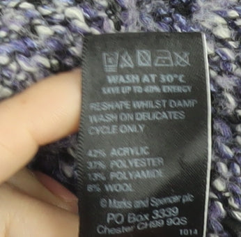 Marks and Spencer Women's Purple Cardigan UK 14