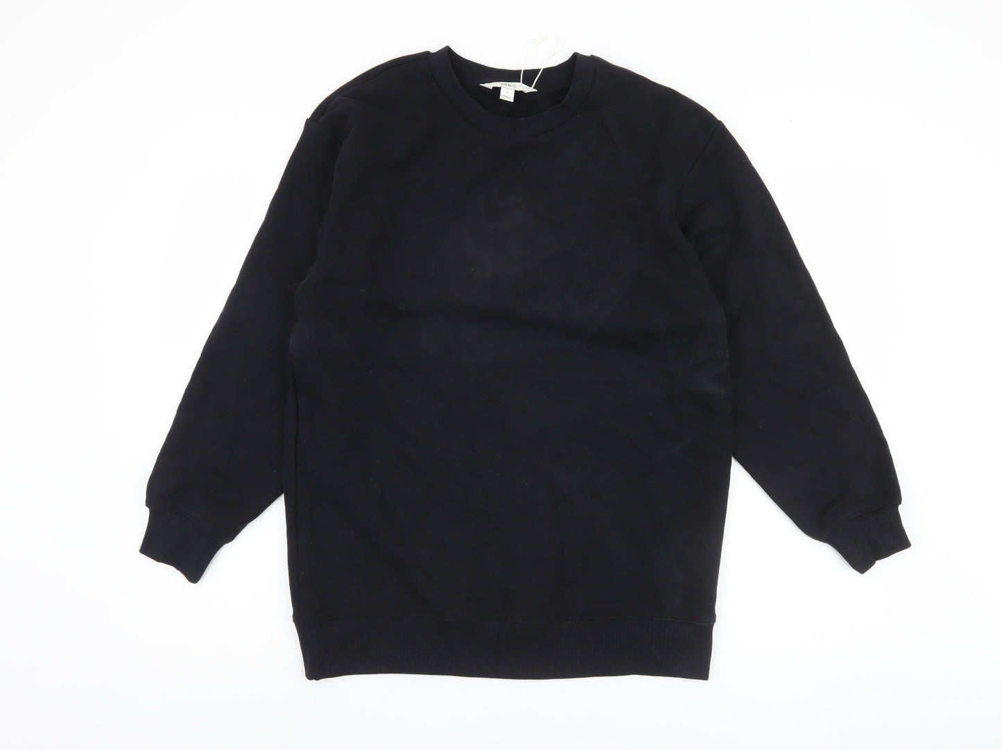 Marks & Spencer Black Unisex Sweatshirt S, Pullover Casual