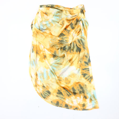 PrettyLittleThing Women's Multicoloured Tie Dye Skirt Size 12