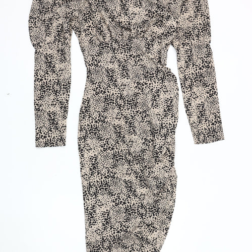 PrettyLittleThing Women's Black Bodycon Dress UK 6