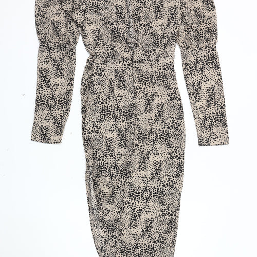PrettyLittleThing Women's Black Bodycon Dress UK 6