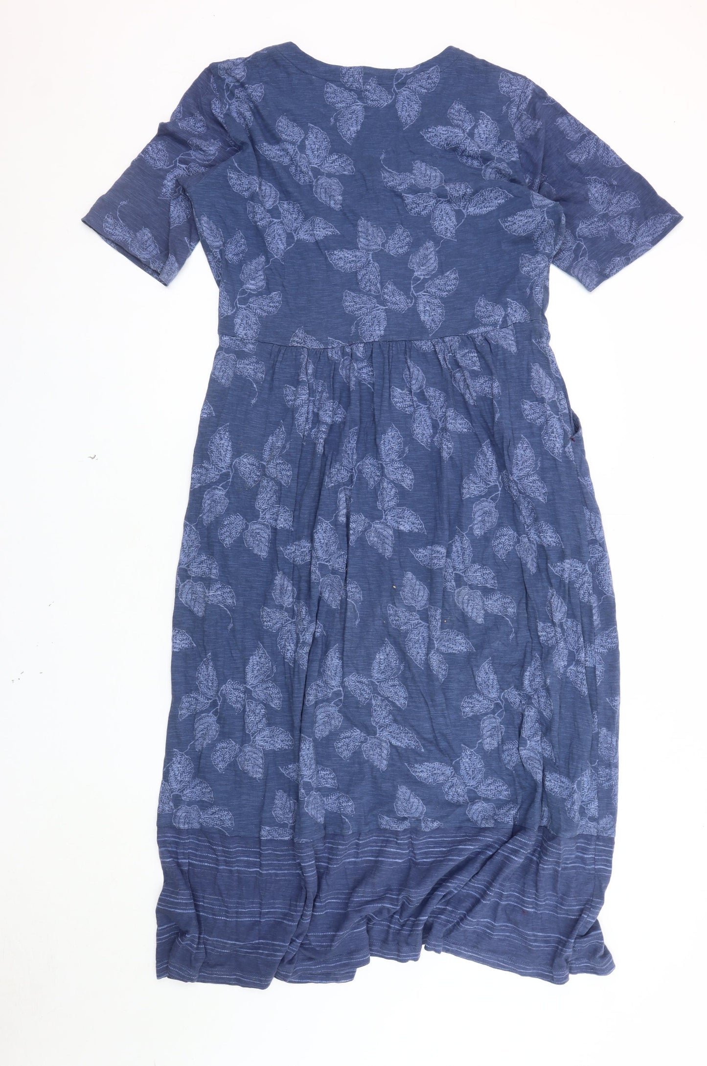 White Stuff Women's Blue Floral Shirt Dress Size 14