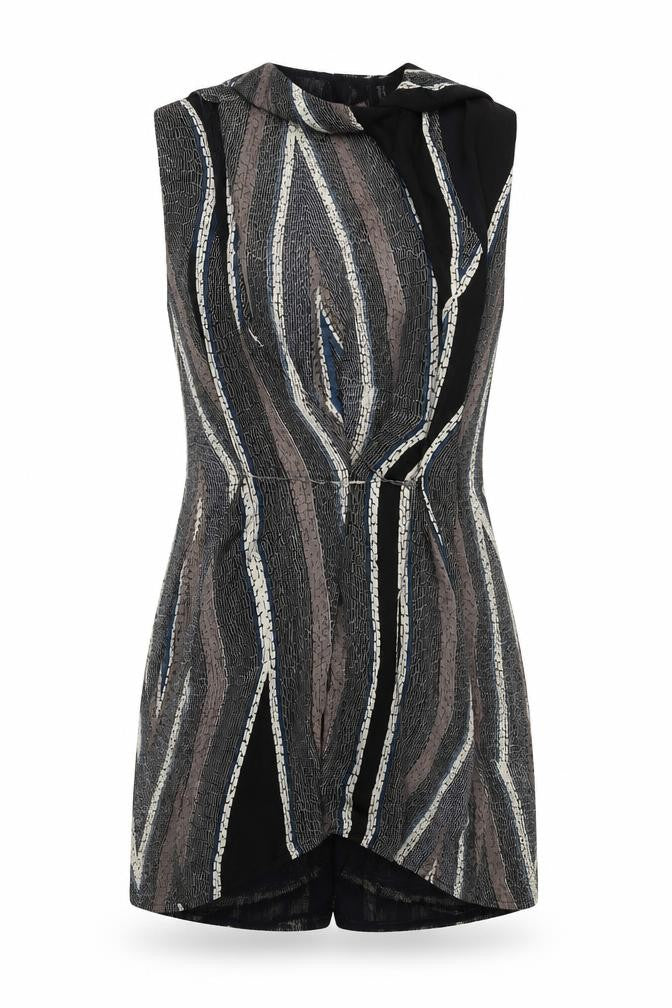 Lisa Ho Women's Multicoloured Geometric Dress, Size 8