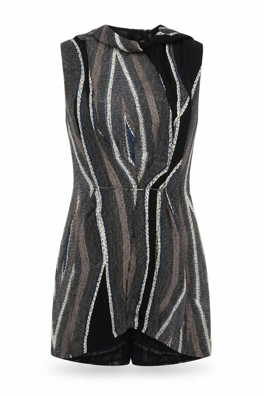 Lisa Ho Women's Multicoloured Geometric Dress, Size 8