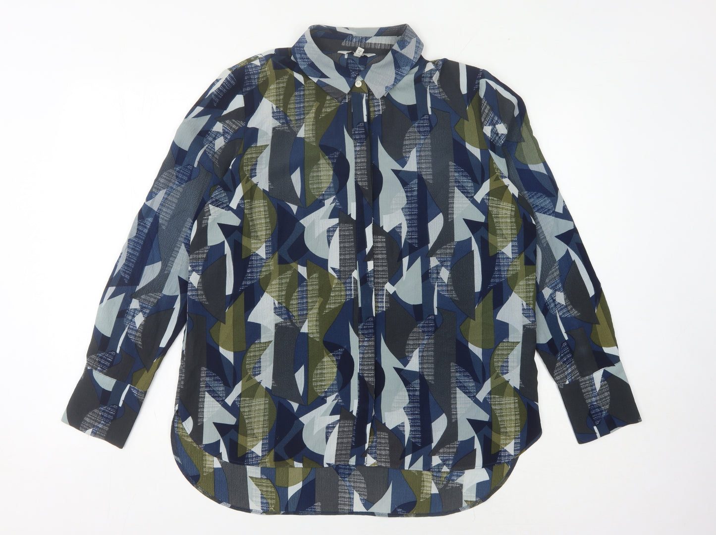 Next Women's Multicoloured Geometric Button-Up Shirt