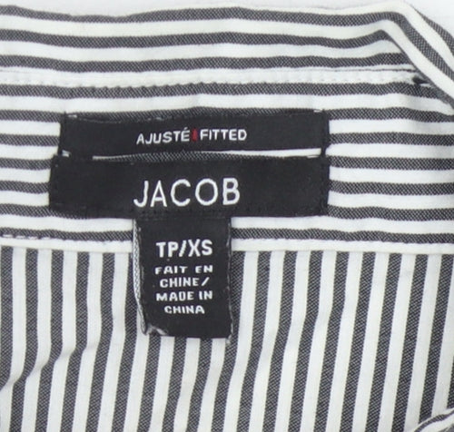 Jacob Women's XS Black Striped Button-Up Shirt