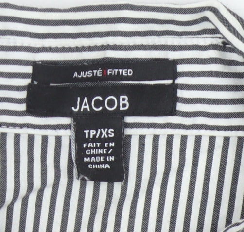 Jacob Women's XS Black Striped Button-Up Shirt