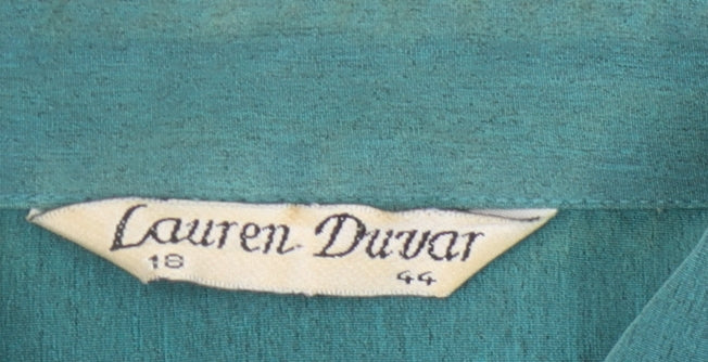 Lauren Duvar Women's Green Button-Up Shirt, Size 18