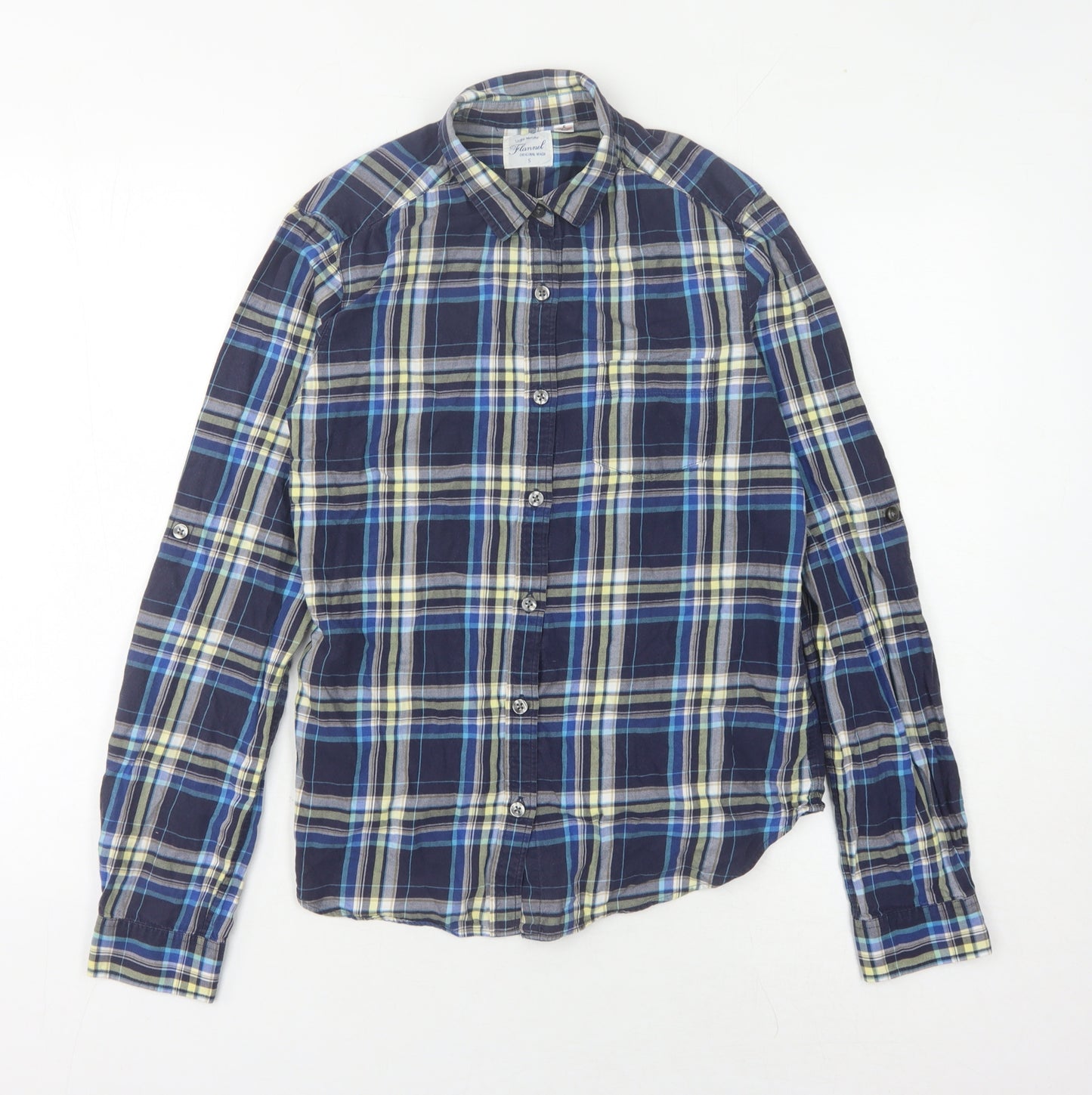 Uniqlo Men's Multicoloured S Plaid Button-Up Shirt