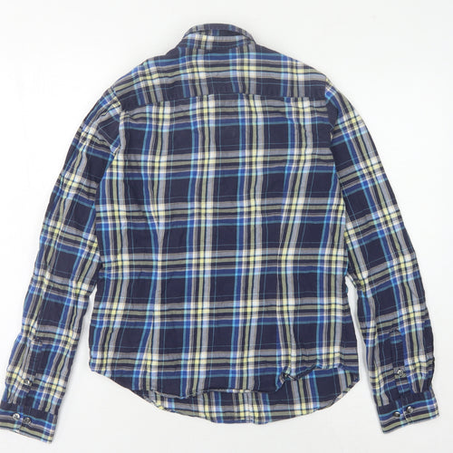 Uniqlo Men's Multicoloured S Plaid Button-Up Shirt