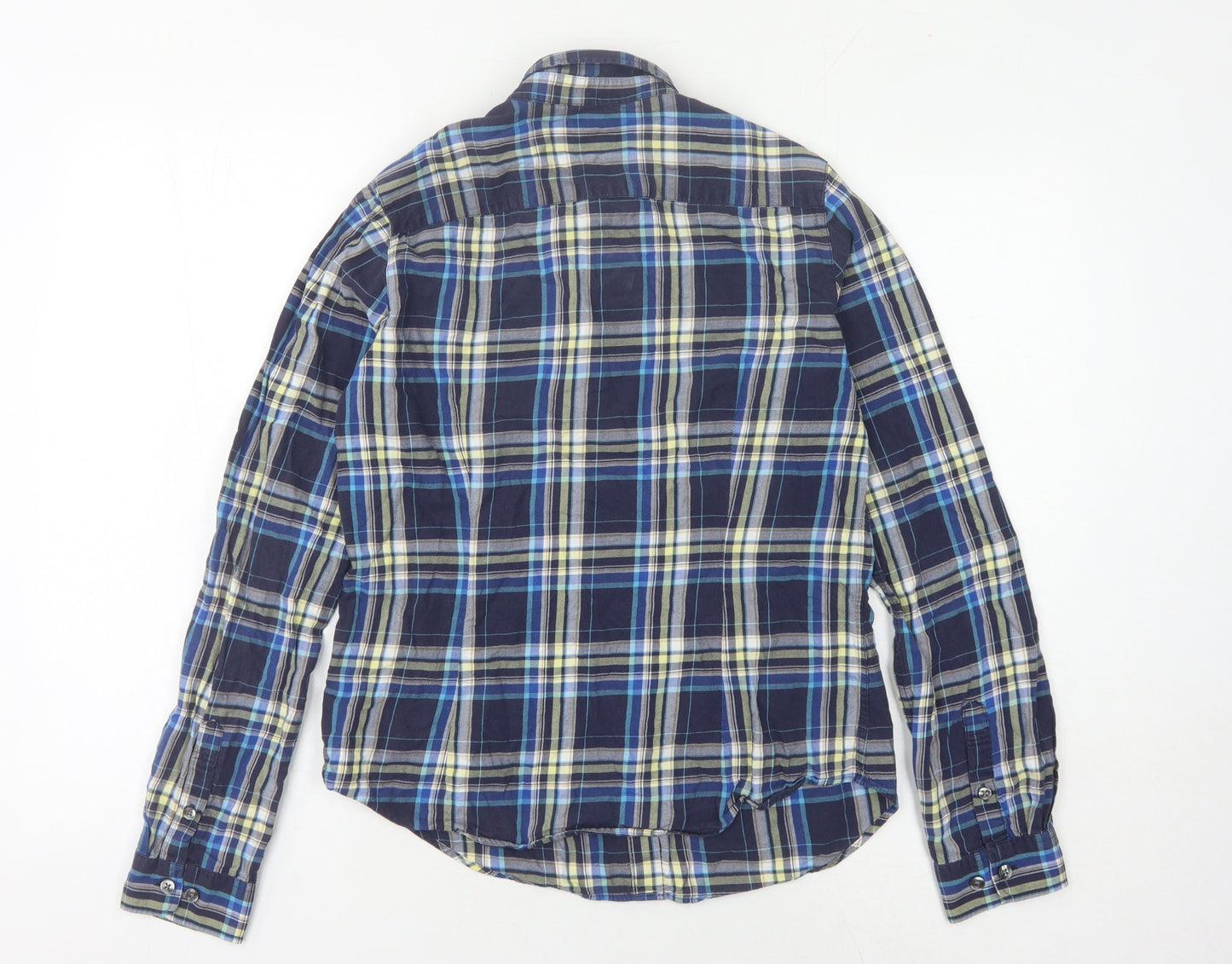 Uniqlo Men's Multicoloured S Plaid Button-Up Shirt