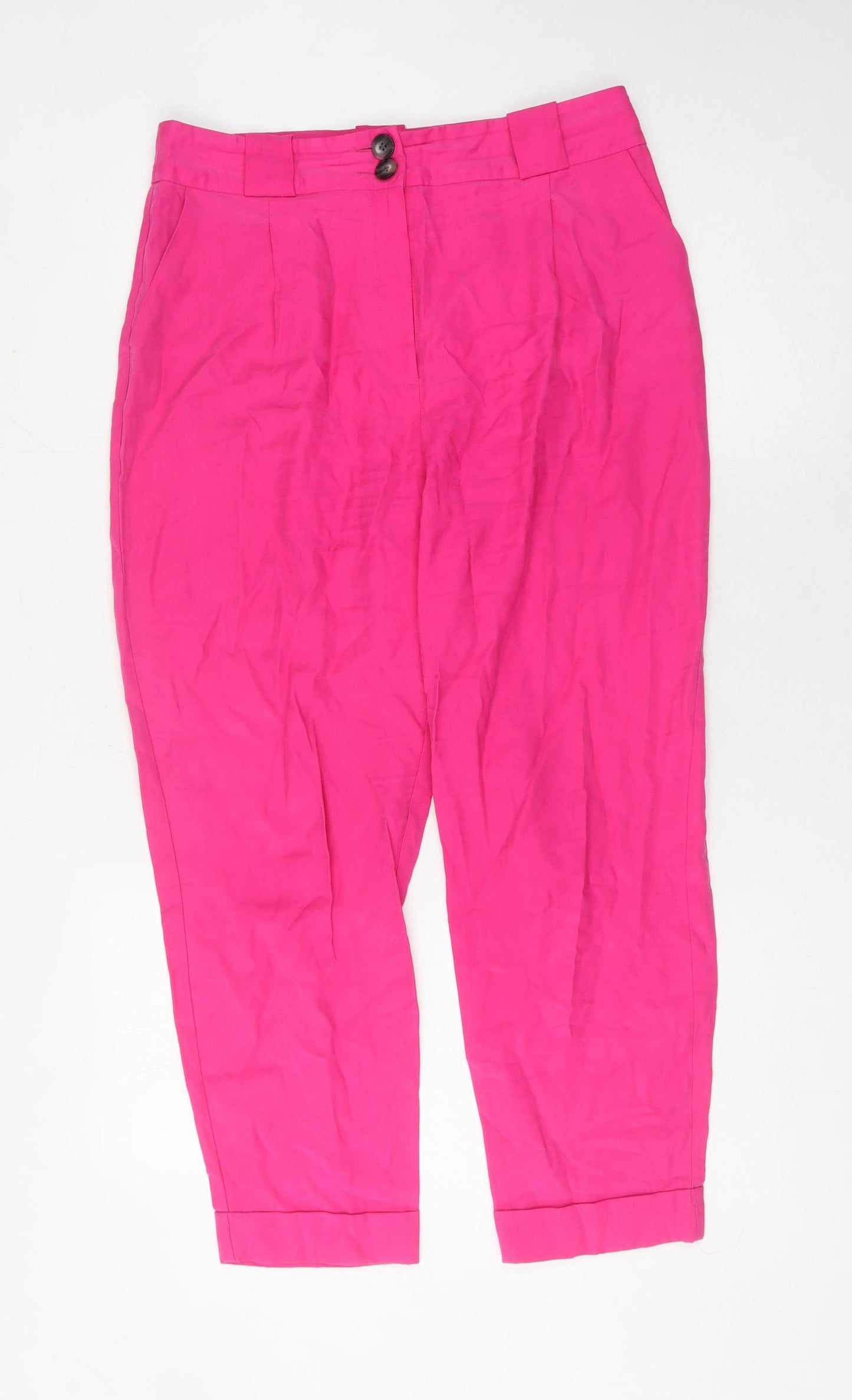 River Island Women's Pink Trousers Size 12
