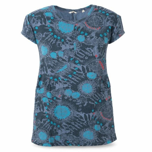 White Stuff Blue Floral Cotton Dress, Women, Size 12