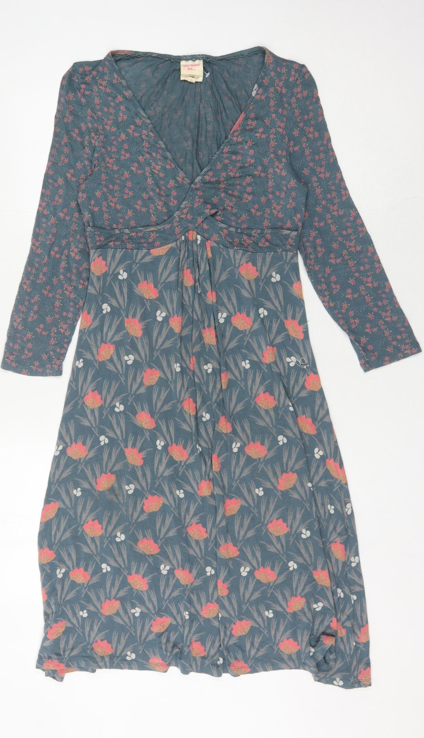 White Stuff Women's Multicoloured Floral Dress Size 10