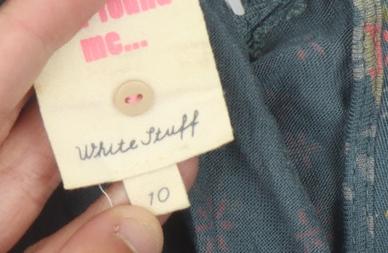 White Stuff Women's Multicoloured Floral Dress Size 10