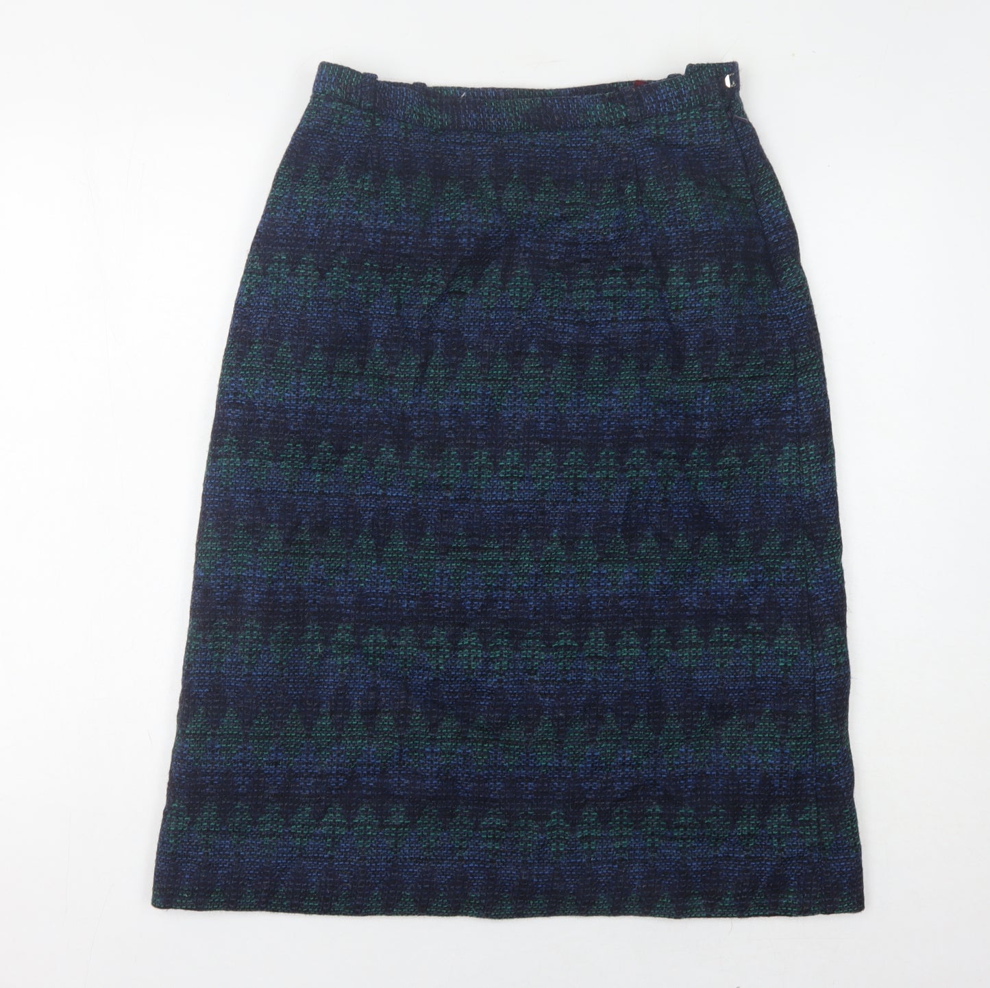Eastex Women's Multicoloured Wool Pencil Skirt Size 14