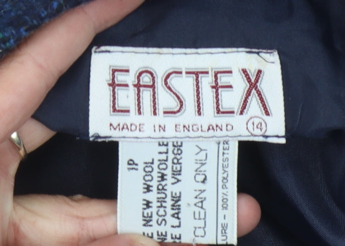 Eastex Women's Multicoloured Wool Pencil Skirt Size 14