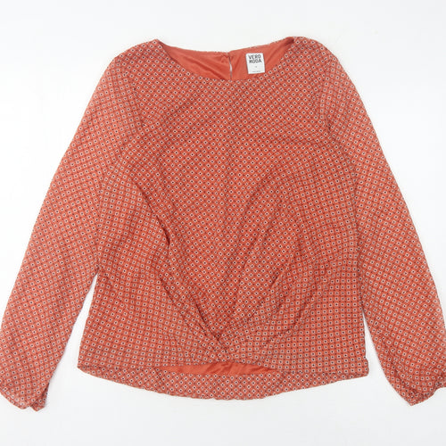 Vero Moda Women’s Red Geometric Blouse M
