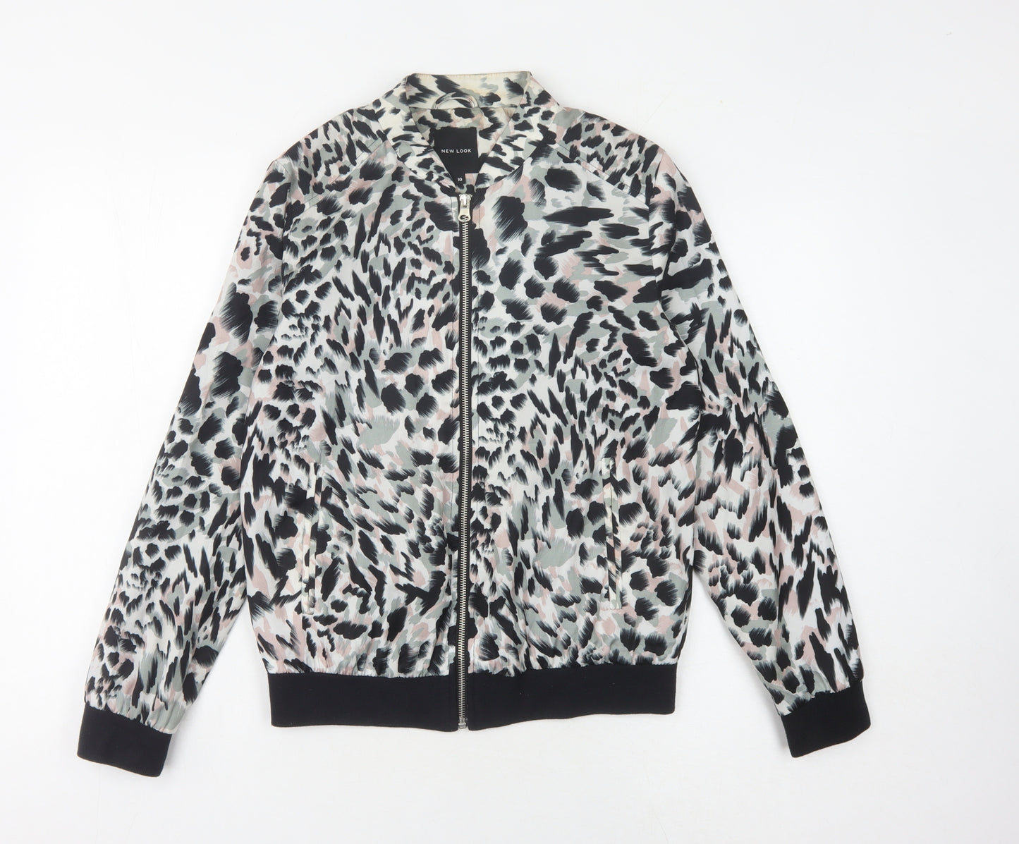 New Look Women's Multicoloured Bomber Jacket, Size 10