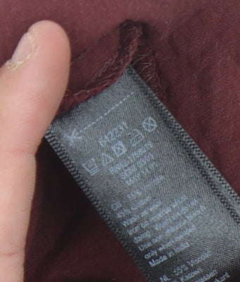 Monsoon Women's 3/4 Sleeve Embroidered Top Red Size 18