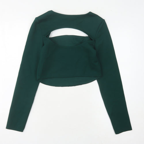 ZARA Women's Green Cropped Blouse M - New