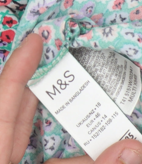 Marks and Spencer Women's Multicoloured Floral Blouse