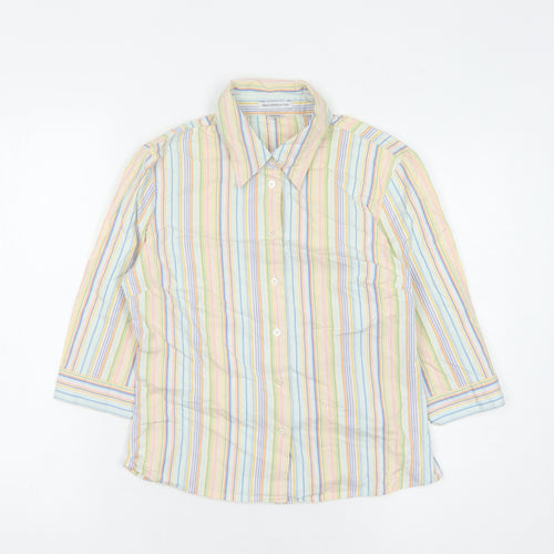 Abercrombie & Fitch Women's Multicoloured Striped Button-Up Shirt