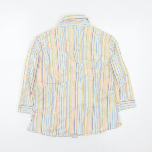 Abercrombie & Fitch Women's Multicoloured Striped Button-Up Shirt