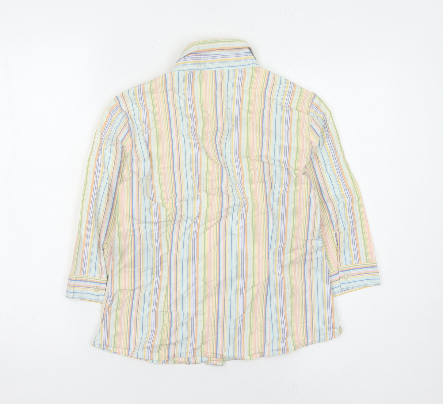 Abercrombie & Fitch Women's Multicoloured Striped Button-Up Shirt