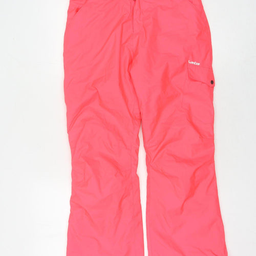 Decathlon Girls Pink Snow Pants, Size 14 Years - Winter Ready