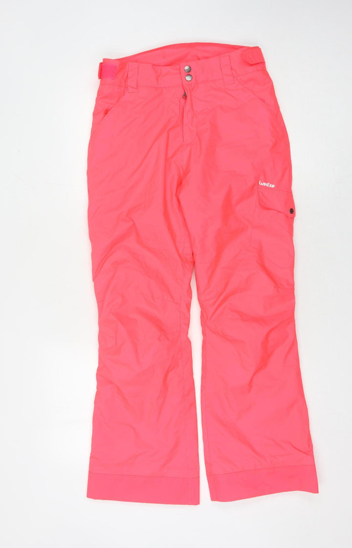 Decathlon Girls Pink Snow Pants, Size 14 Years - Winter Ready