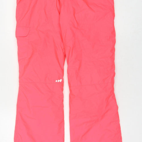 Decathlon Girls Pink Snow Pants, Size 14 Years - Winter Ready
