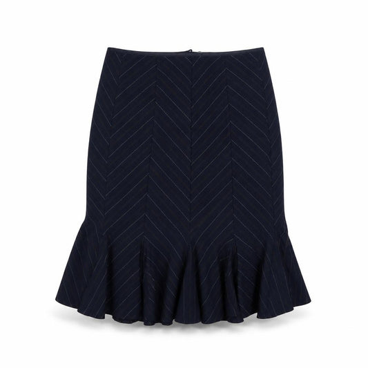 Front view of Marks & Spencer Women's Black Trumpet Skirt, size 12