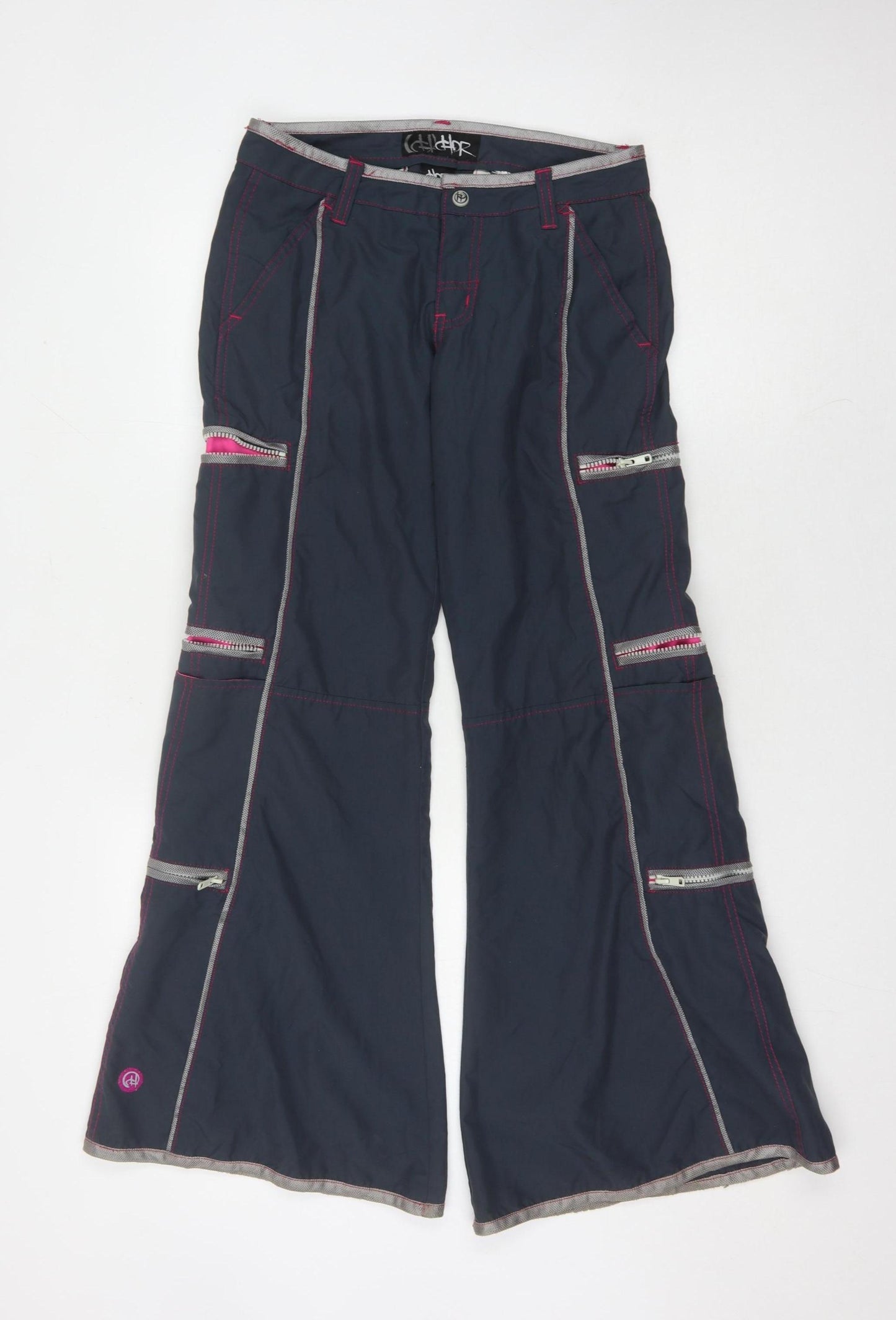 HDR Women's Black Flared Trousers Size S