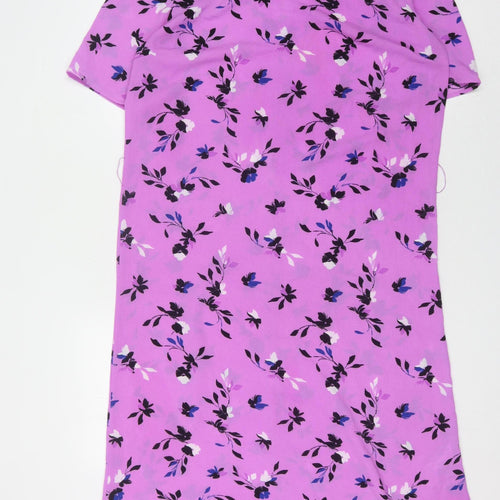 Jacqueline de Yong Women's Pink Floral Dress Size 12