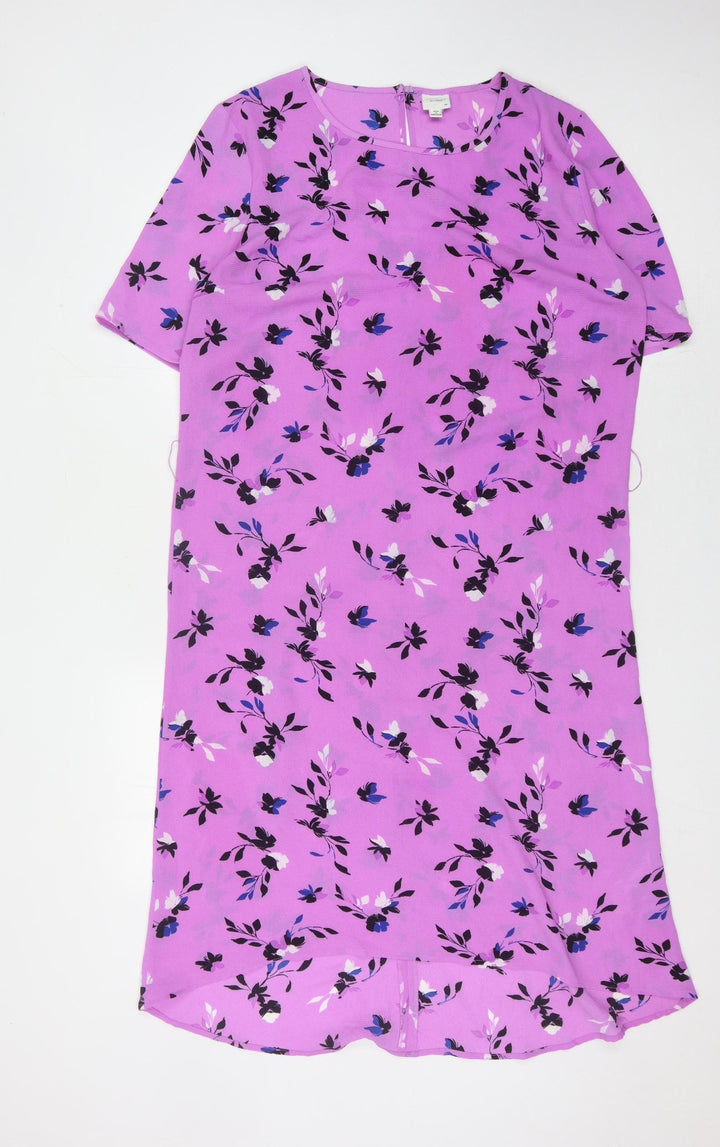 Jacqueline de Yong Women's Pink Floral Dress Size 12