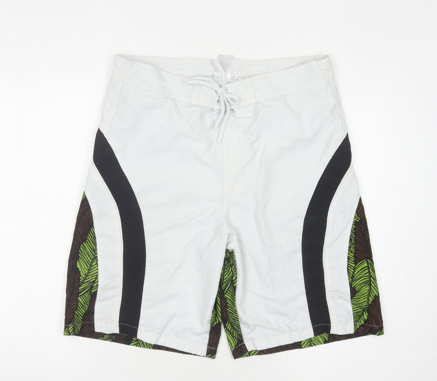 Speedo Men's Floral Swim Shorts - M, Tropical Black