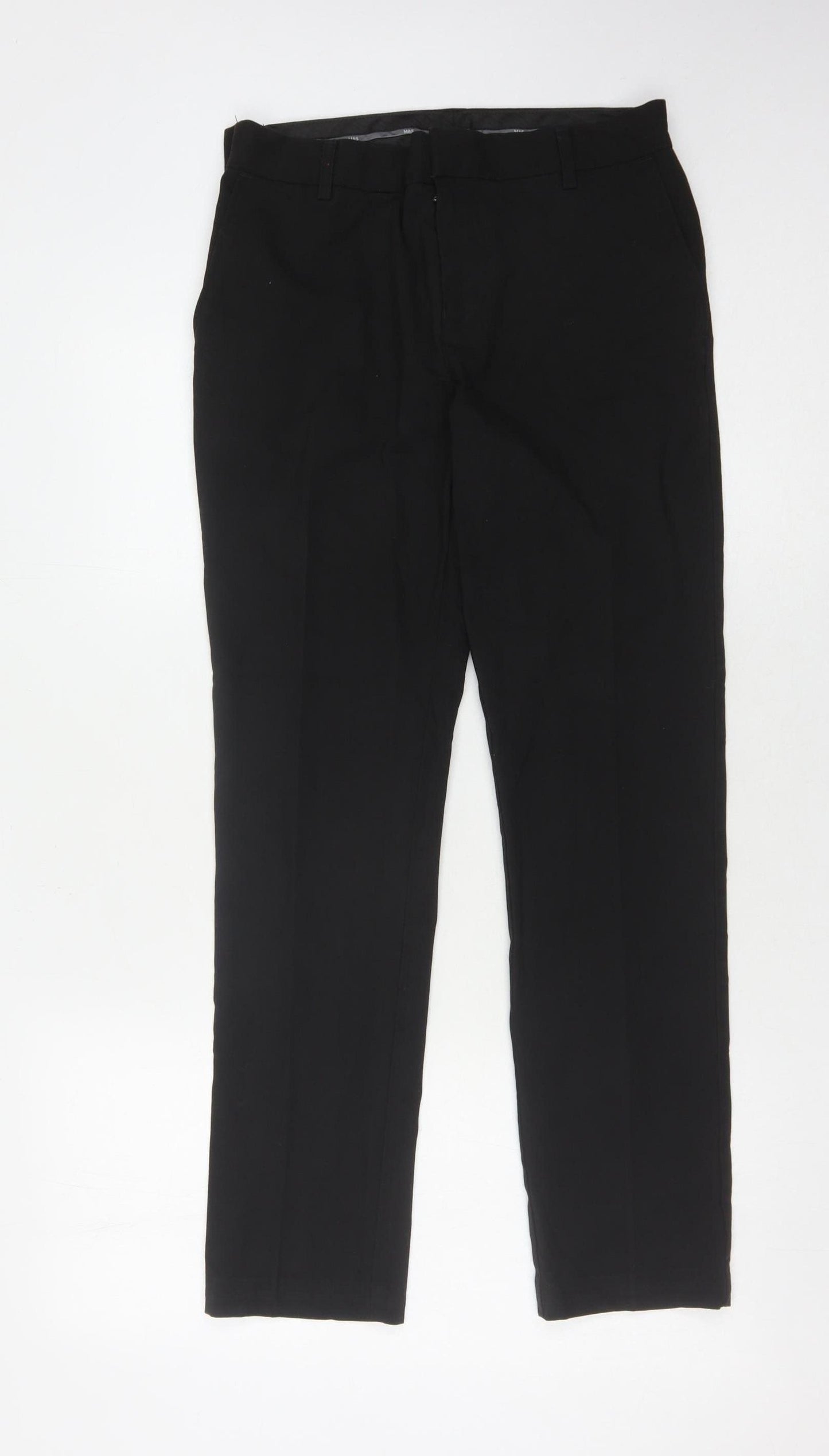 Marks and Spencer Boys Black Dress Trousers 13-14 Years