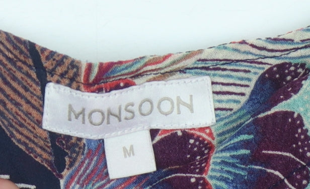 Monsoon Women's Multicoloured V-Neck Top, M