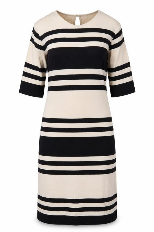 Front view of French Connection Women's Multicoloured Striped Sheath Dress