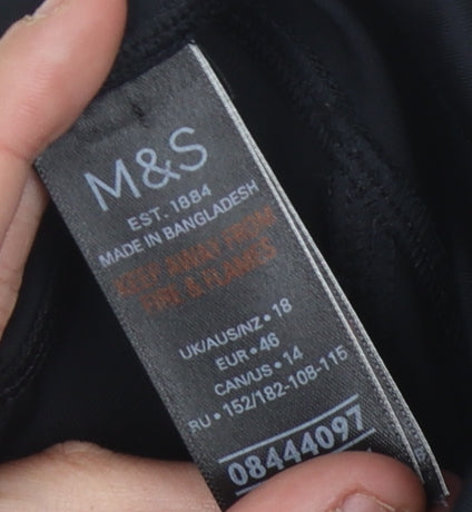 Marks and Spencer Women's Black Leggings Size 18