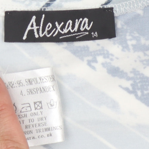 Alexara Women's Multicoloured 3/4 Sleeve Top Size 14