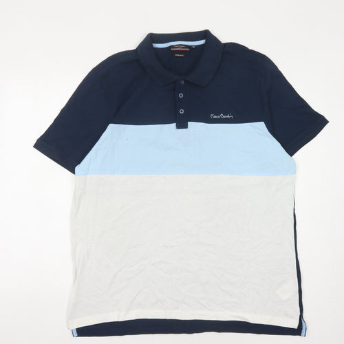 Pierre Cardin Men's Multicoloured Polo Shirt 2XL Regular Fit