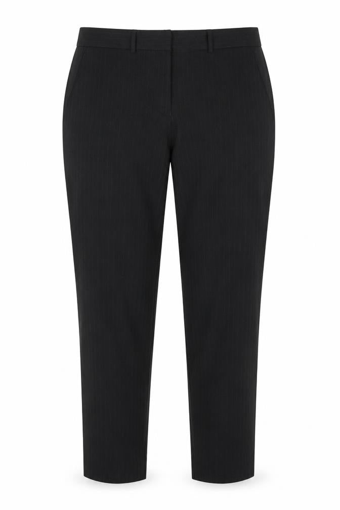 Front view of Next Women's Black Striped Trousers, size 10