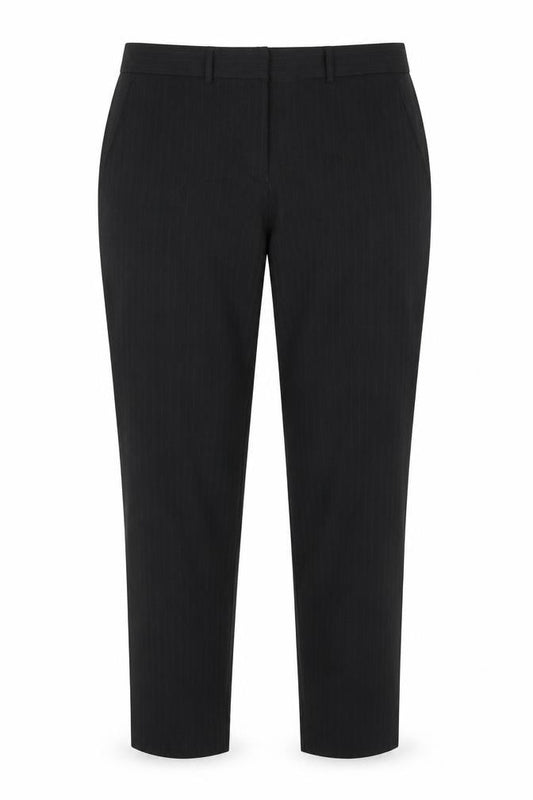 Front view of Next Women's Black Striped Trousers, size 10