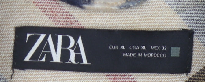 Zara Women's Multicoloured Check Jacket XL