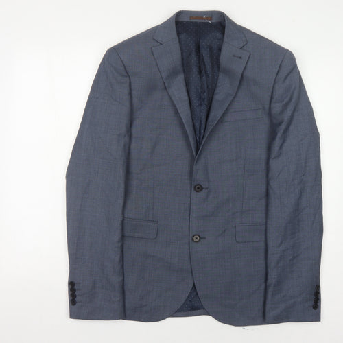 Next Men's Blue Blazer Jacket, Size 38, Regular Fit